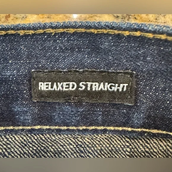 Calvin Klein Jeans Men’s Size 34x32 Denim Blue Jeans Relaxed Straight Leg - Picture 5 of 9